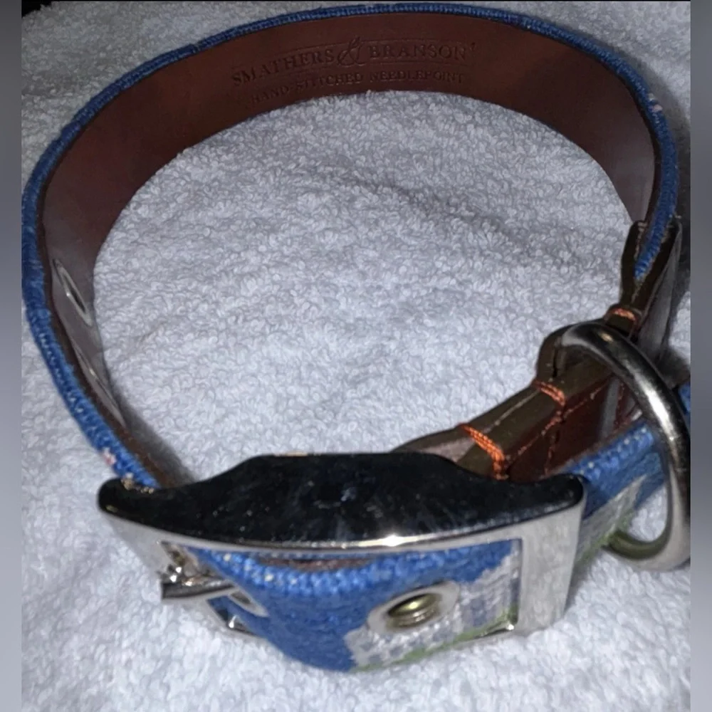 Smathers & Branson Needle Point Dog Collar b bbbbbbbbbnWhite House Lawn NWOT